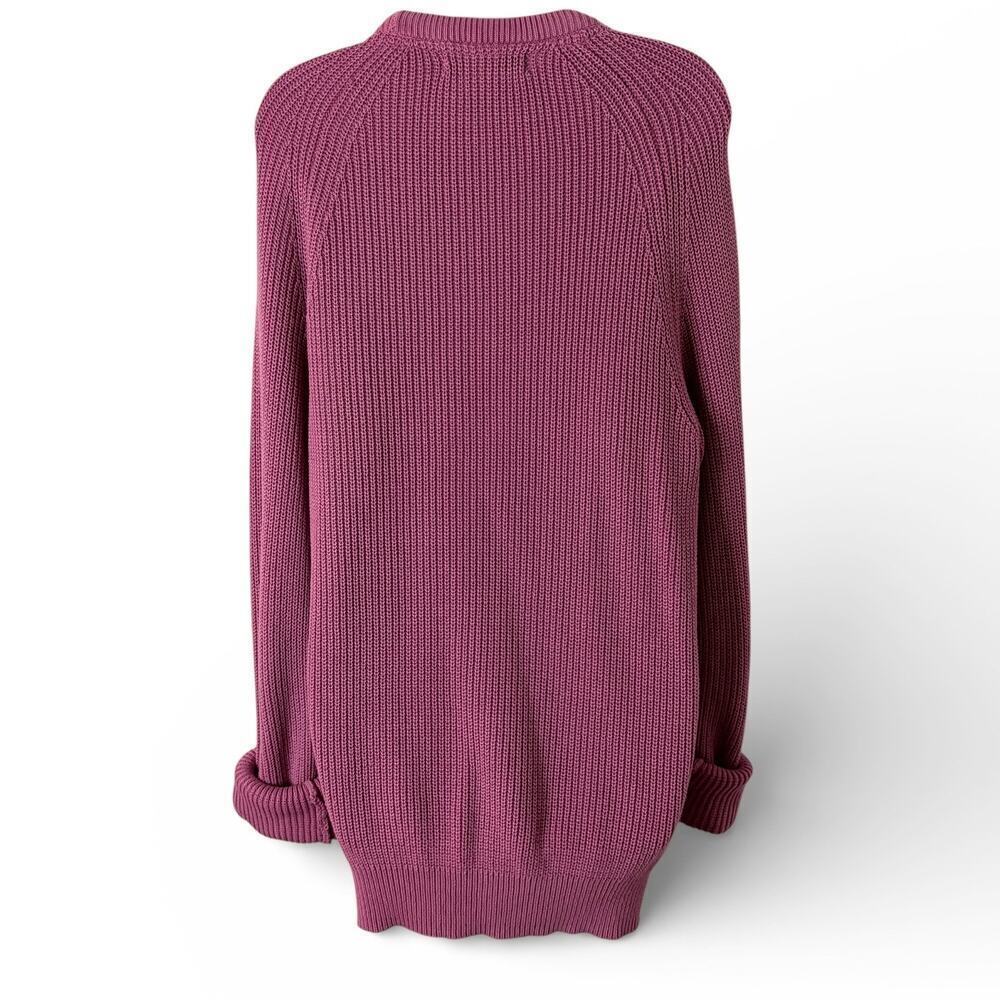 H&M L.OG.G. Women's Tunic Sweater Size S Pink Ribbed Knit Crew Neck Long Sleeve - Picture 4 of 7